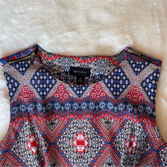 AB Studio Colorful Sleeveless Dress - Picture 4 of 7